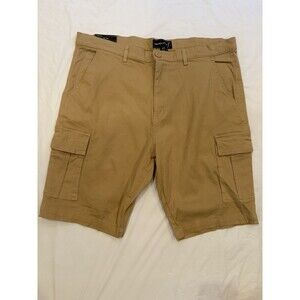 Wicked Stitch Shorts Men's 40x11 Tan Flex Fabric Cargo